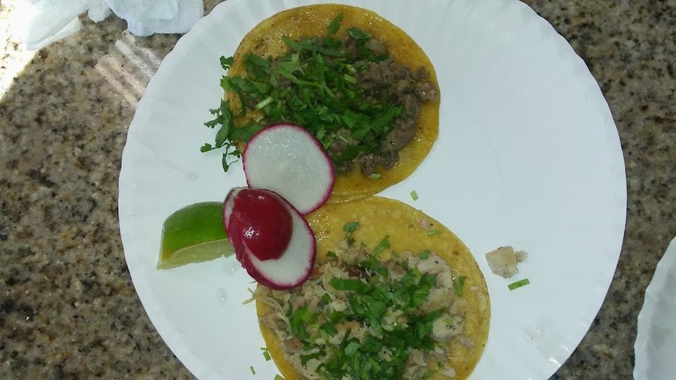 Weekend menu page with traditional Mexican plates.